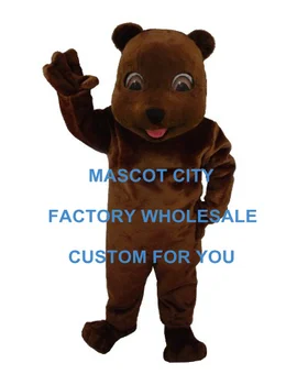 Profesionale Personalizate Minunat Choco Urs Mascota Costum de Publicitate Animal Mascotte Costum Costum Cu mini ventilator și Casca SW531