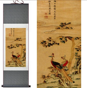 Păsările de pe copac Pictura Biroul de Acasă Decor Chinez scroll păsări pictura pictura păsări și flori pictura