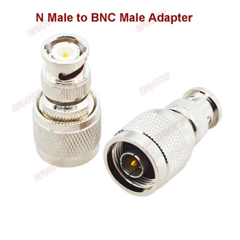 RFDOTOP 1 BUC Q9 BNC-N Adaptor Conectori RF Drept N Masculin Masculin Adaptor BNC Coaxial Kit Adaptor 50 Ohm