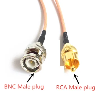 RG316 Cablu BNC Male la RCA Male Plug Coaxial RF Pigtail Extensia Jumper Cablu Video & Audio 50 Ohm