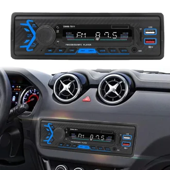 Radio auto Multimedia SWM-7811/7812 Capul Unitatea Handsfree Auto Stereo Bluetooth AUX Funcția Piese Auto 1 DIN cu Control Vocal