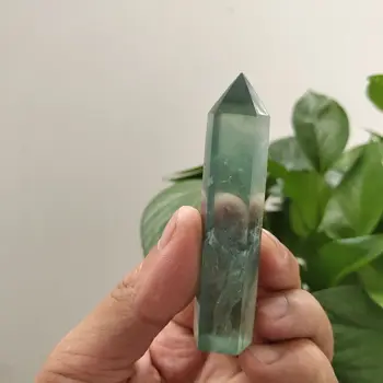 Runyangshi Cristal Stâlp De Piatră 1 Buc Verde Simplă Stilul Natural De Cristal Mici Coloana De Cristal De Înaltă Calitate Frumos