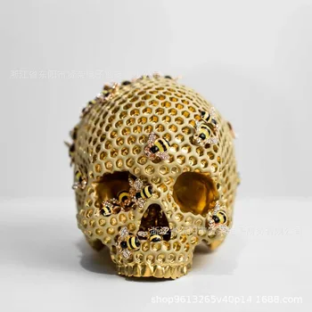 Rășină craniu de albine Craniu decoratiuni de Halloween craniu de creatie meserii