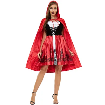S-3XL mai Gros Costum de scufita Rosie Red Rochie Lunga Mantie Costum Femei de Craciun Petrecere de Halloween COSPLAY Fantezie Fantezie D