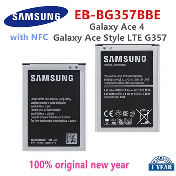 SAMSUNG Orginal EB-BG357BBE Înlocuire Baterie 1900mAh Pentru Samsung Galaxy Ace 4 Galaxy Ace Style LTE SM-G357FZ G357 Cu NFC