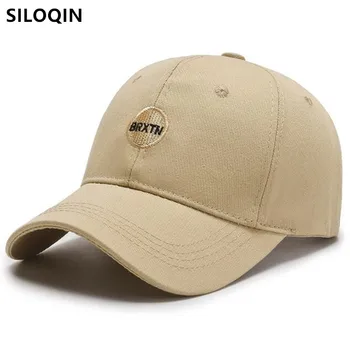 SILOQIN Snapback Hat Dimensiuni Reglabile pentru Bărbați Șepci de Baseball pentru Bumbac Nou Cuplu coreean Capac Negru Femeilor Limba Capac Capac Sport Casual