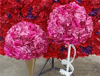 SPR masă de nuntă cu flori mingea centrala nunta drum duce artificiale flore centrala nunta fundal de flori decor