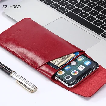 SZLHRSD pentru Elephone A4 Pro caz sleeve slim husa Wallet cover , microfibra cusatura pentru Elephone A4 Telefonul sac