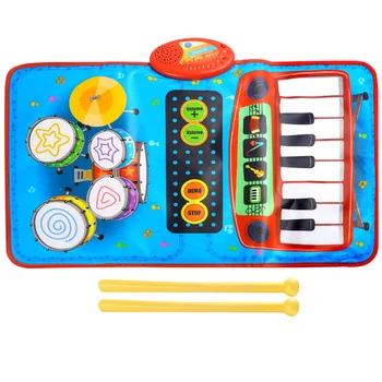 Saltea De Joaca Keyboard Covor Muzical Plin De Jucării De Copii Preșcolari Cheie Copilul Pian Portabil Vorbește Că Un Pad Electronic Pedala