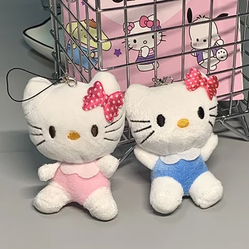 Sanrio Hello Kitty Drăguț Papusa De Plus Rucsac Pandantiv Kawaii Pufoase Umplute Jucărie Cuplu Confidenta Cheie Lanț Ghiozdan Decor