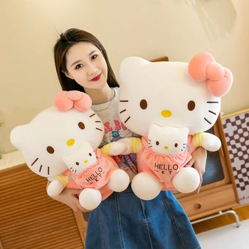 Sanrio Hello Kitty Păpușă De Pluș Drăguț Pisică De Pluș Canapea Tapitata Perna Cadou Pentru Copii