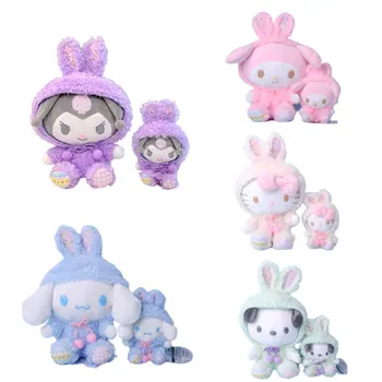 Sanrio Kawaii Paști Serie De Jucării De Pluș Kuromi Melodia Mea Cinnamoroll Hello Kitty Moale De Pluș Umplute Păpuși Breloc Cadouri Pentru Copii