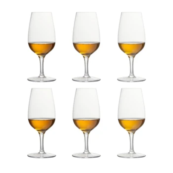 Set de 6 buc de Înaltă Calitate fără Plumb Sticlei de Cristal Standard de Vin Alb ISO Degustare Pahare de Lichid Somelier 215ml