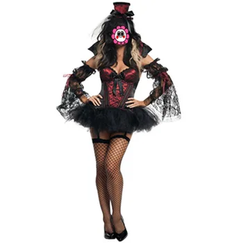 Sexy Femei Adulte Deluxe Costum Vampir Femei Zombi Costum Halloween Diavol Fantomă Cosplay Uniformă Carnaval Petrecere Rochie Fancy
