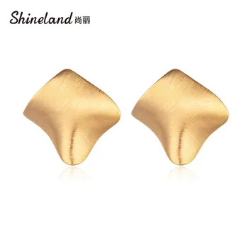 Shineland Minimalist Geometrice Neregulate Cercei Stud de Metal Design Unic Brincos Bijoux pentru Femei Fata de sex Feminin de Bijuterii Cadou