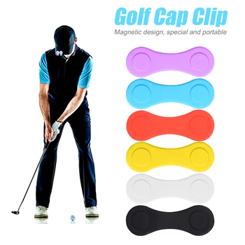 Silicon Golf Hat Clip Ball Marker Titular Cu Magnetic Puternic Poziția De Calibrare Accesorii De Golf Atașați La Buzunar Marginea Pânză