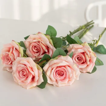 Simulare de Trandafiri de Mătase Artificială de Flori False Buchet de Flori de Trandafir Artificielle Pentru Nunta Home Garden Decor Cadou de Ziua Îndrăgostiților