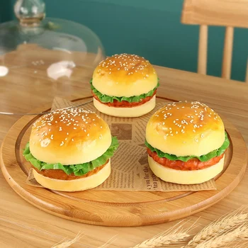 Simulare hamburger model de carne de vită burger big mac pâine de decorare alimente recuzita de fotografiere magazin de afișare fereastră decor spoof elemente de recuzită