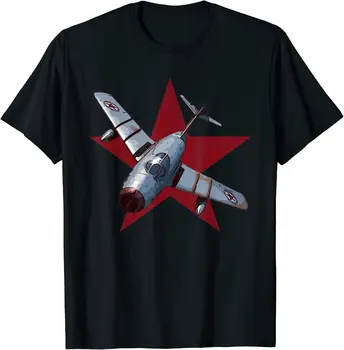 Sovietic Red Star MiG-15 cu Jet de Avioane de luptă T-Shirt din Bumbac 100% O-Gât Vara Maneca Scurta Casual Mens T-shirt Marimea S-3XL