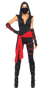 Stealth Ninja Costum pentru Femei Warrioress Halloween Cosplay