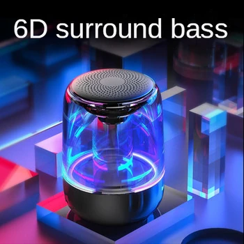 Sticla de cristal fără fir Bluetooth boxe, moda bass calculator, TWS mic stereo