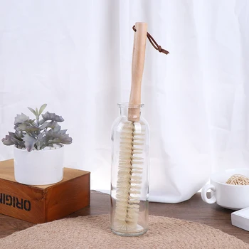 Stil Japonez Mâner Lung De Lemn De Fag Cupa Perie Perie Pentru Biberoane Ustensile De Bucătărie De Uz Casnic Perie Portabil Cupa Perie De Curățare