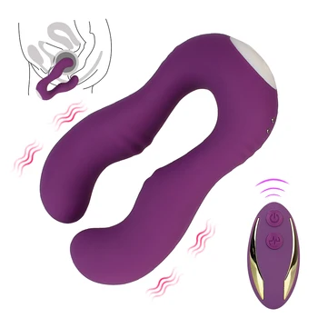Stimulator Clitoris 2*9 Vibrații Biberon Vaginal Masaj Biberon G/C Locului Vibratoare Cu Telecomanda Wireless