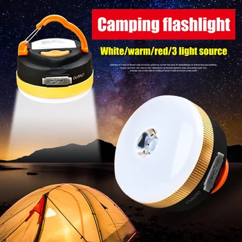 Super Luminoase rezistent la apa Portabil Camping Lanternă Lumină de Noapte 4Lighting Moduri de CONDUS de Camping în aer liber de Lumină Lampă de Urgență Alb Cald