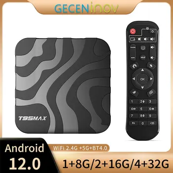 T95 MAX TV BOX Android 12 M3U Dual Band Wifi 2.4 G&5.8 G TVBOX BT4.0 6K 1080P Android Smart Media Player Fast-Top Box Noi
