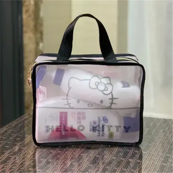 TAKARA TOMY Desene animate Hello Kitty Ceață Flori Plasă Portabil Sac de Cosmetice Cosmetice Spălare Sac Sac Sac de Mână