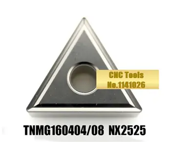 TNMG160404 NX2525/ TNMG160408 NX2525 TNMG220408 NX2525, inserții de carbură de cotitură suport instrument plictisitor bar