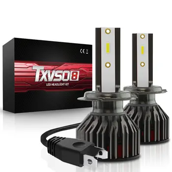 TXVSO8 2021 H7 Becuri cu LED-uri pentru Masina 6000K Alb Lumini Faruri de 100W 12V Universal Super Diode Luminoase Lămpi cu Fanii Lampara Led