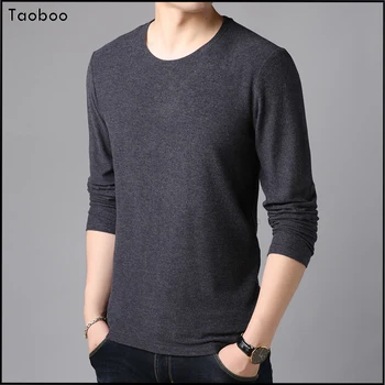 Taoboo 2021 Brand Toamna Iarna Nou Clasic Casual, O-Neck Harajuku Pulover Masculin Pulover De Culoare Solidă Slim Fit Tricotaje Haine