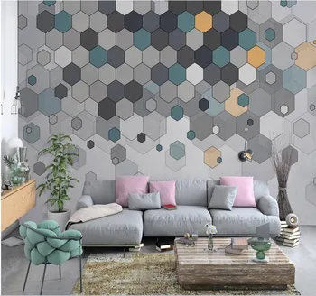 Tapet personalizat minimalist modern geometrice abstracte televiziune de fundal de hârtie de perete murală de înaltă calitate material impermeabil