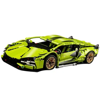 Tehnice Lamborghini RC Motorizat Super Sport de Curse de Vehicule Blocuri City Speed Racer Cărămizi Copii Jucarii Cadou Copil
