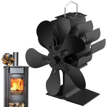 Termoelectrice Aragaz Ventilator 6 -Lama De Căldură Alimentat Aragaz Fan Soba Pe Lemne Ventilator De Căldură Alimentat Șemineu Ventilator Pentru Gaze/Peleți/ Eficient
