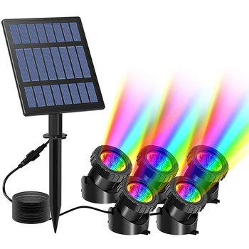 Thrisdar 1/2/3/5 RGB Solare Alimentat Reflector de Exterior IP65 Solară Lawn Peisaj de Lumină Pentru Cărarea din Grădină Piscină Subacvatice Decor de Lumină