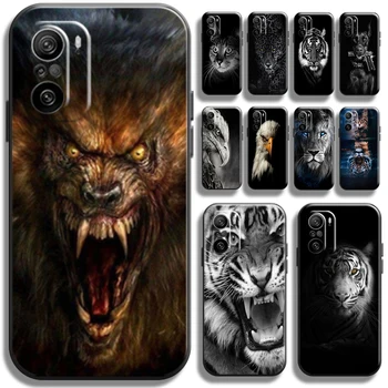 Tigru, Leu, Pisică, Câine, Vultur, Lup Leopard Pentru Xiaomi Redmi K40 Pro Gaming Caz de Telefon de Cazuri de Silicon Lichid Funda Spate TPU Coque