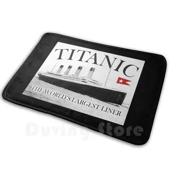 Titanic Rms Titanic , De Croazieră , Nave , Dezastru. Pe Negru. Covor Mat Covor Perna Moale Anti-Alunecare Nava Rms Titanic