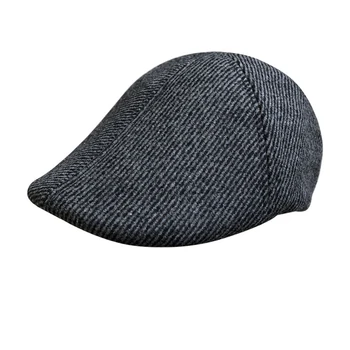 Toamna Iarna Barbati vânzător de ziare Pălării de Lână Stil Britanic Avansate Ivy Beretele Negre Clasice de Epocă diagonal Femei duckbill capace BLM261