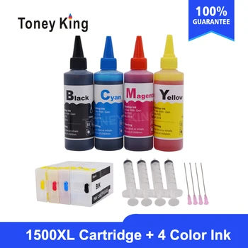 Toney Rege nou Flacon Cerneala Dye + IGP-1500 XL Printer Cartuș de Cerneală Pentru Canon PGI1500 MAXIFY MB2050 MB2350 MB2750 cu 4 culori