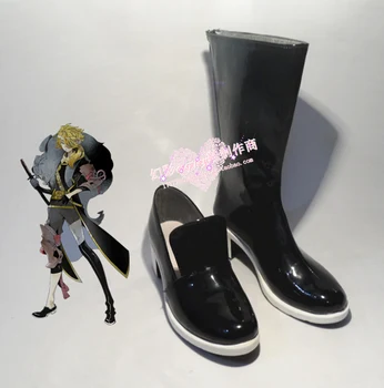 Touken Ranbu Shishiou Negru De Halloween Cosplay Cizme Pantofi H016