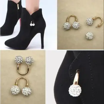 Transport gratuit 1 pereche de moda shining diamond ball U-și petreacă Pantof Pantof Decoratiuni accesorii
