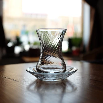 Turcească tradițională transparență sticlă ceașcă de ceai negru gheață picătură Turcia ceașcă de cafea set de vase bea apă coffeeware teaware
