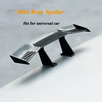 Universal Spoiler din Fibra de Carbon Uite 3D Mini Spate Portbagaj, Aripa Boot Spoiler Autocolante Auto Exterioare Accesorii Amuzante Decor