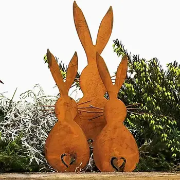 Utile Rabbit Ornament Reutilizabile Manopera Rafinat Ușor de instalat Grădină Iepure Figurina Decor Acasă