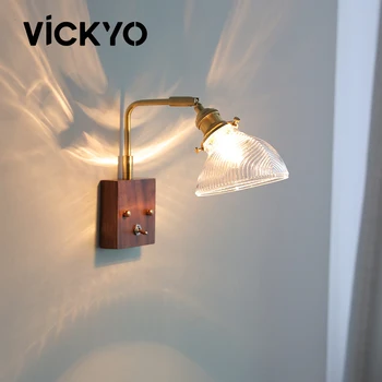 VICKYO Moderne de Cupru Interior Lumini de Perete LED Prag Reglabil de Lectură Lampă Pentru Camera de zi Dormitor Bucatarie Iluminat Acasă Decor