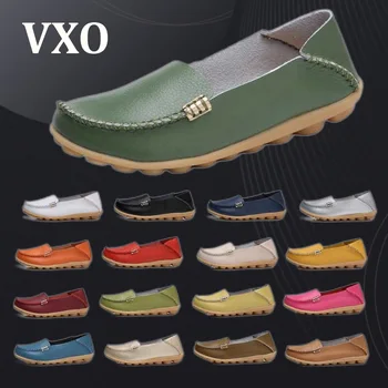 VXO Femei Mocasini Mocasini Moi Femeie Piele Pantofi Pantofi Plat pentru Femei de Cauzalitate Pantofi Oxford Piele Non-Alunecare de Asistenta Pantofi
