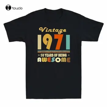 Vintage 1971 50 de Ani De Minunat Bărbați T-Shirt 50-a Aniversare Cadouri Tee Noi de vara tricouri pentru femei