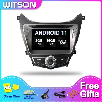 WITSON DSP 2GB 16 2Din Android Auto 11 Player Multimedia Pentru Android 10 Pentru HYUNDAI ELANTRA 2013 Radio Audio GPS Glon
